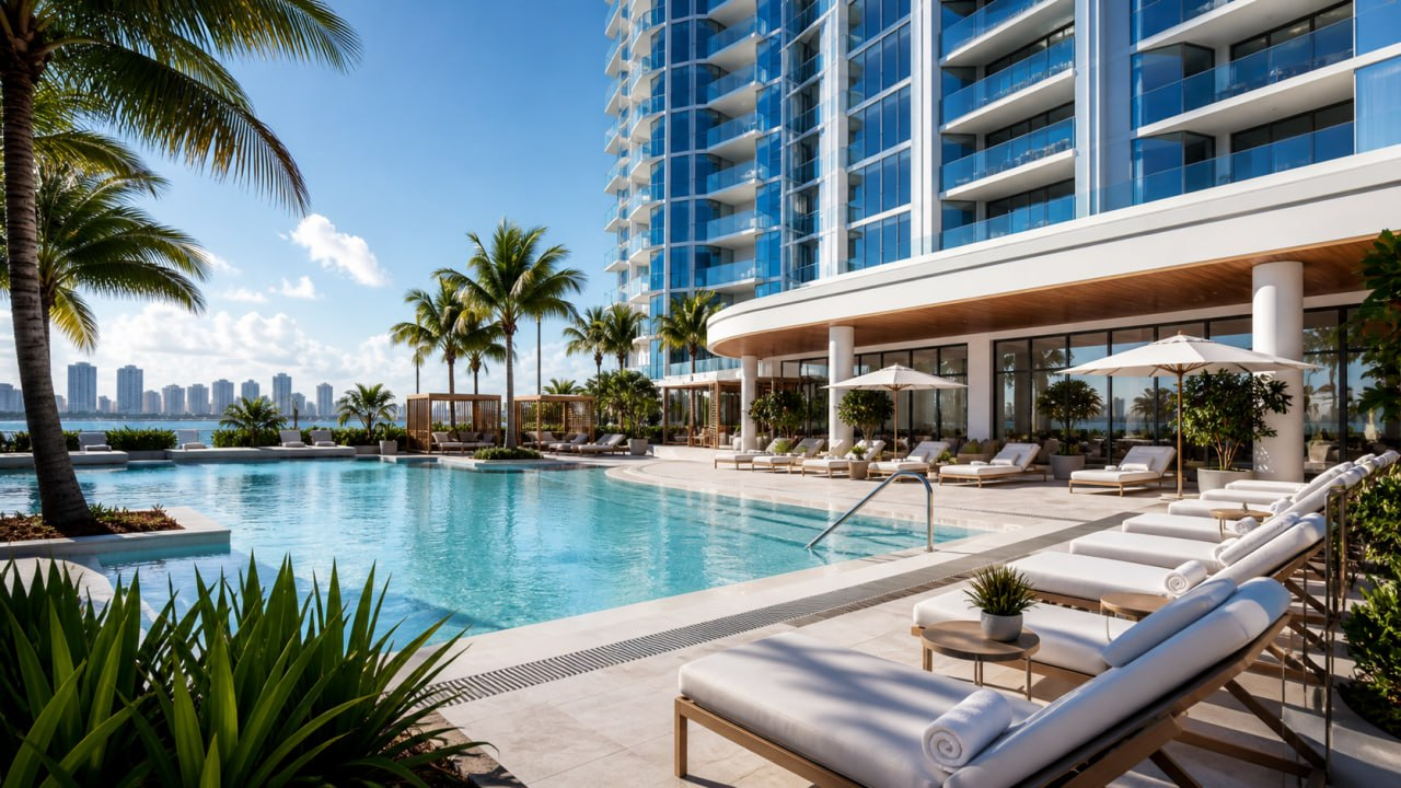 Luxury Hotel Entrance Miami