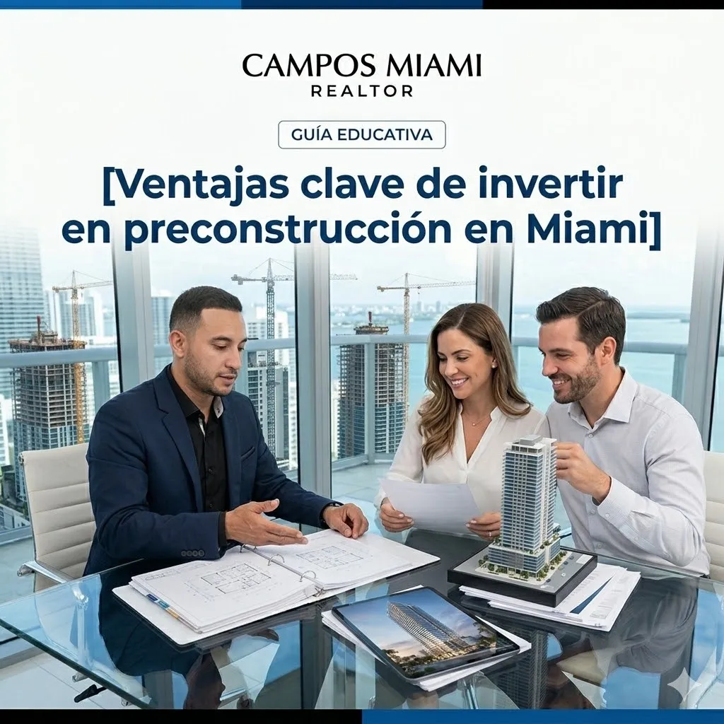 Ventajas clave de invertir en preconstrucción en Miami