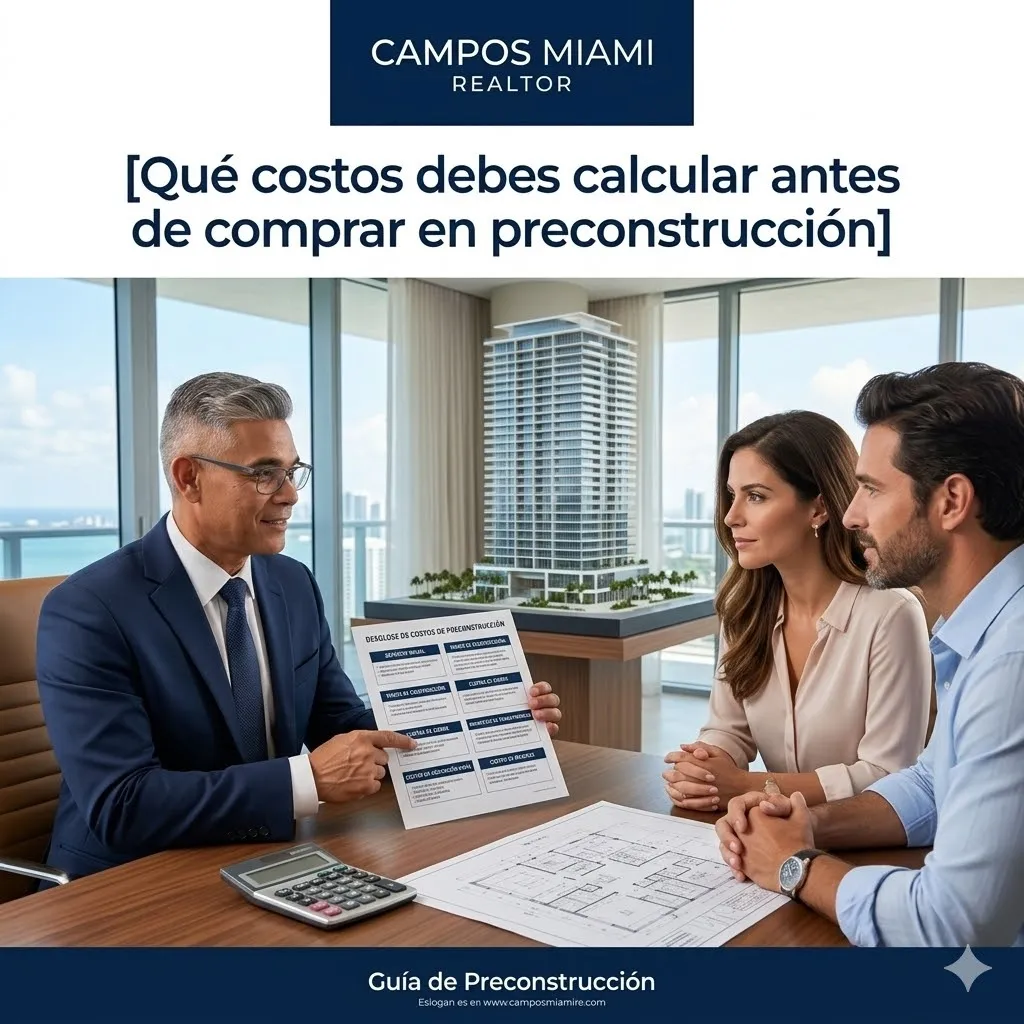 Qué costos debes calcular antes de comprar en preconstrucción