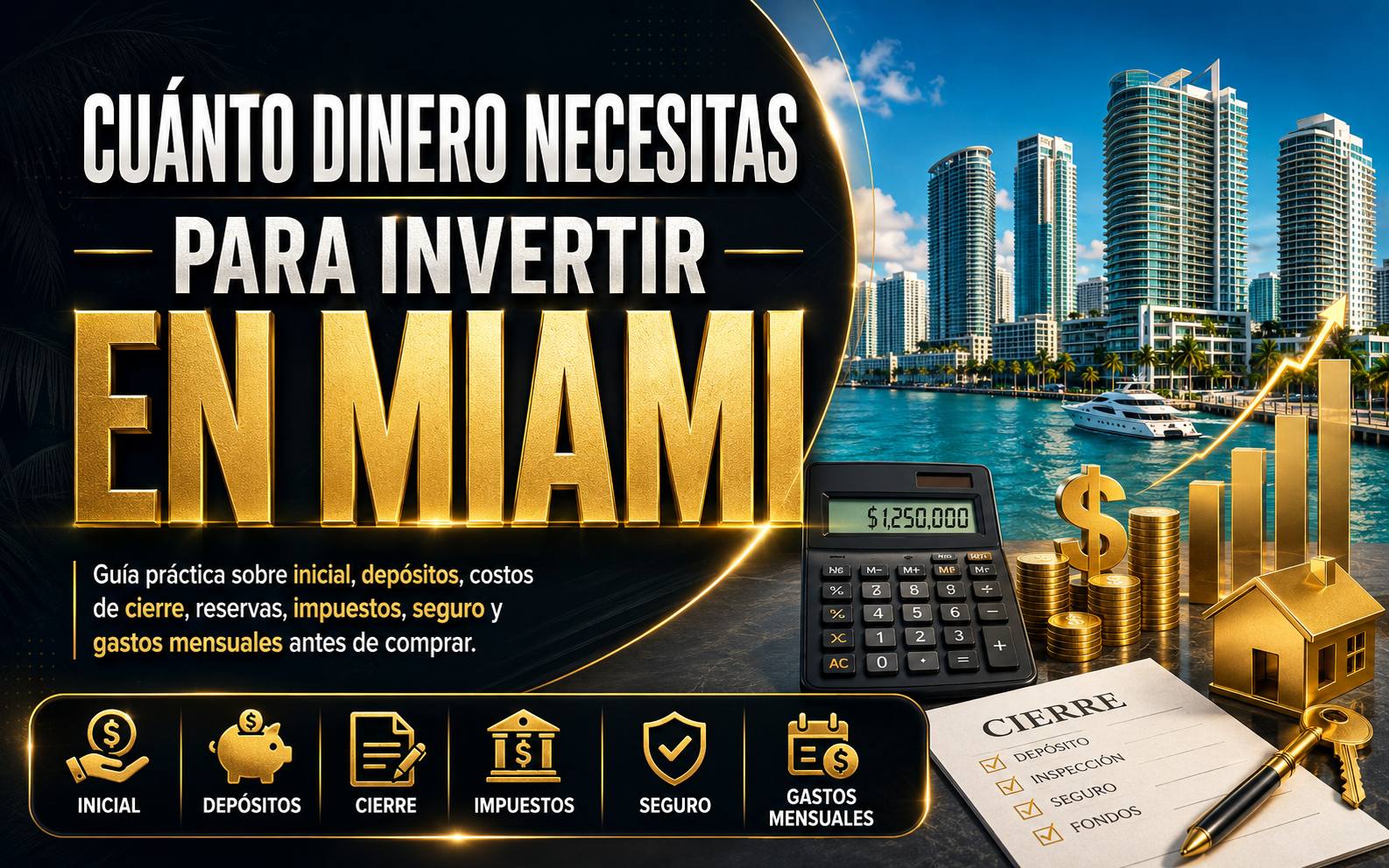 Cuánto dinero necesitas para invertir en Miami